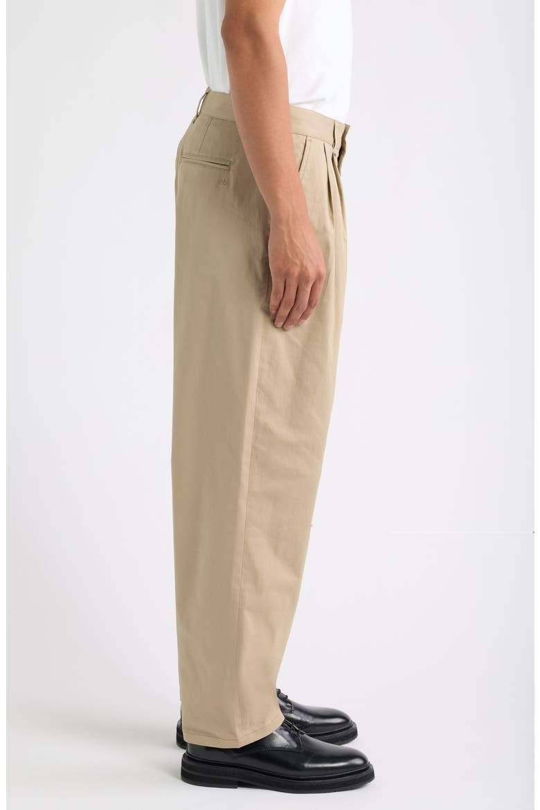 Baggy Pleated Twill Chinos, Alternate, color, WTAUP