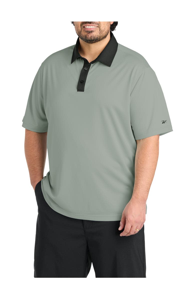 Reebok Big & Tall Contrast Solid Polo Shirt, Main, color,