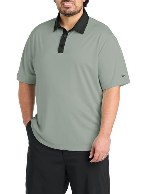 Big & Tall Contrast Solid Polo Shirt