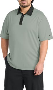 Reebok Big & Tall Contrast Solid Polo Shirt