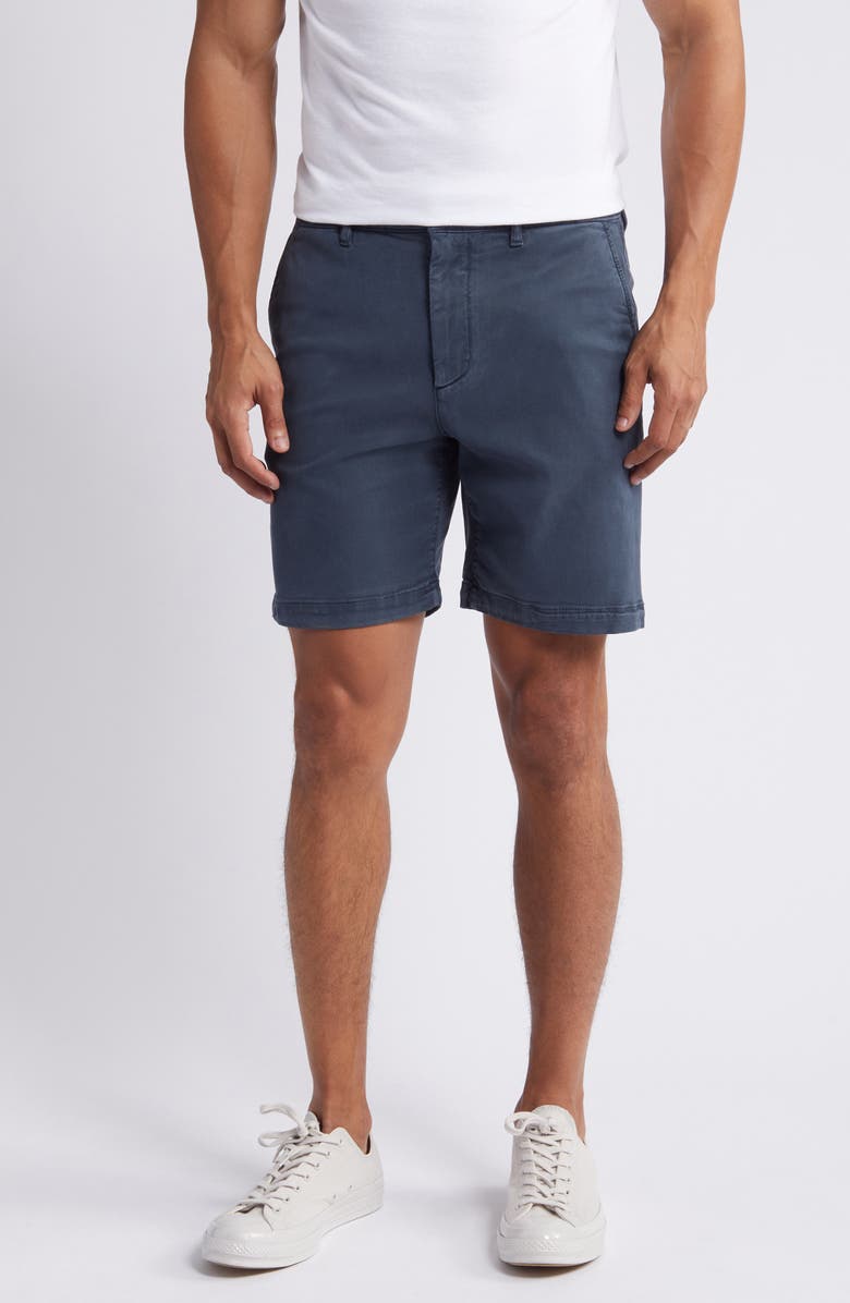Faherty Coastline 8-Inch Chino Shorts, Main, color, Blue Nights