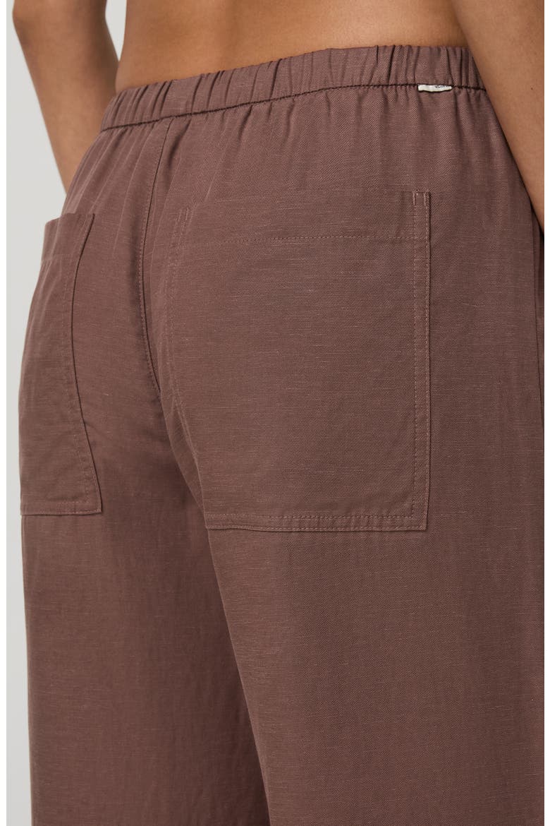 Trestles Twill Everyday Wide Leg Crop Pants, Alternate, color, SABLE
