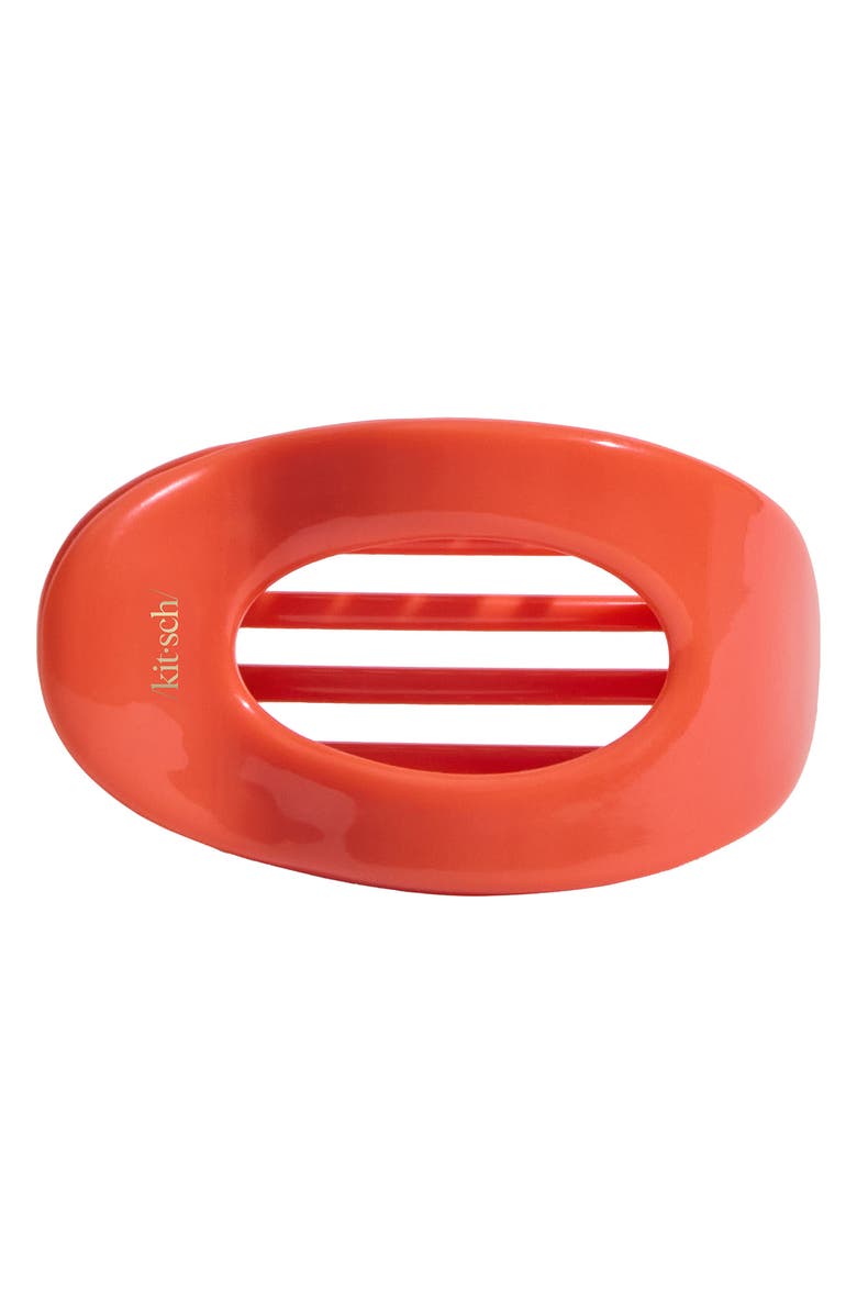 Kitsch Recycled Plastic Hair Clip, Main, color, Cherry