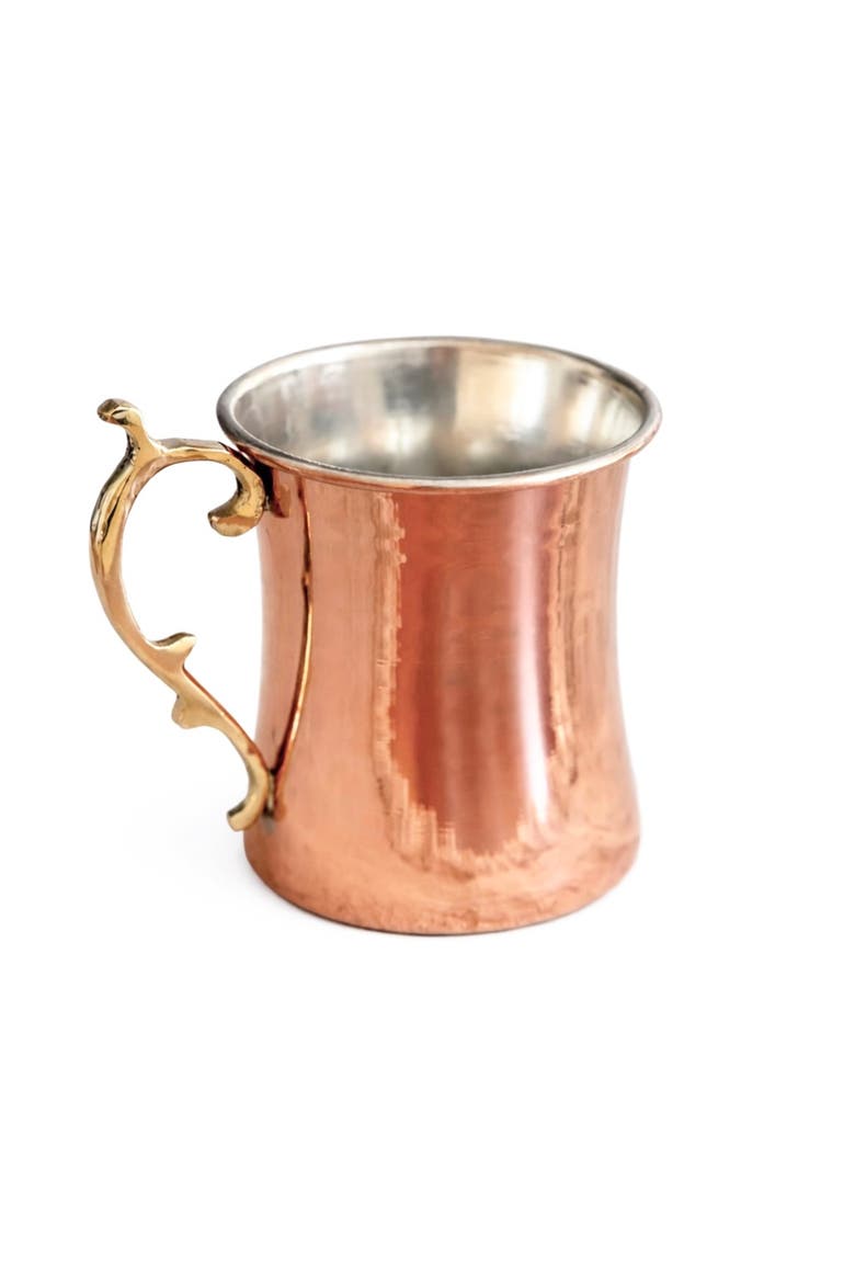 Vintage Inspired Cocktail Mugs, Main, color, Brass