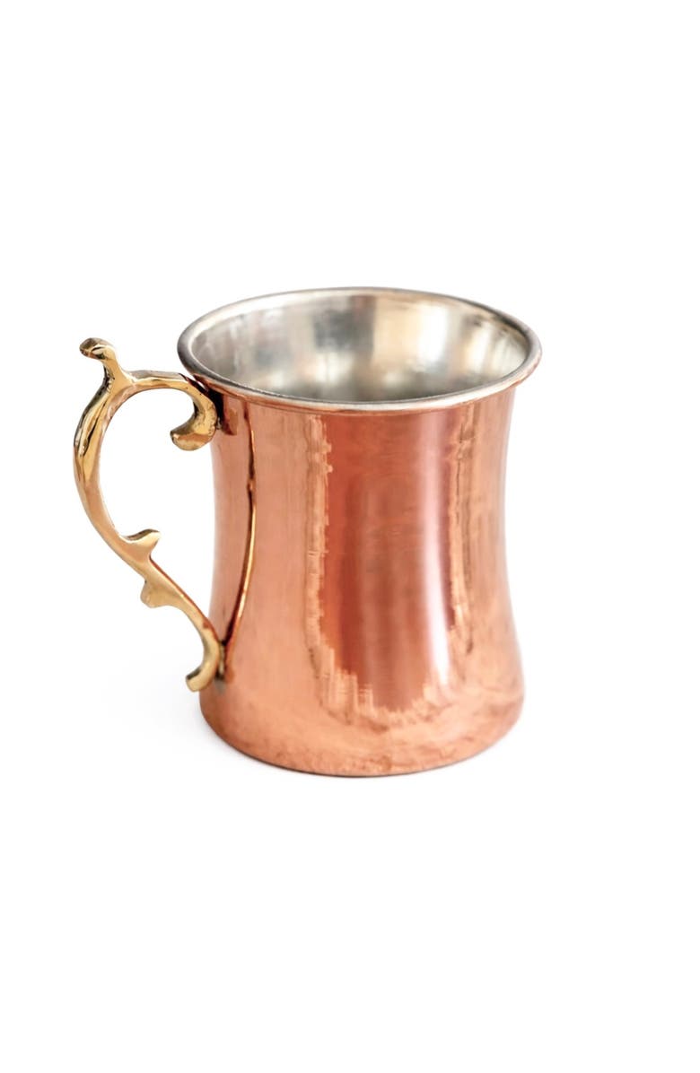 Coppermill Kitchen Vintage Inspired Cocktail Mugs, Main, color, Brass