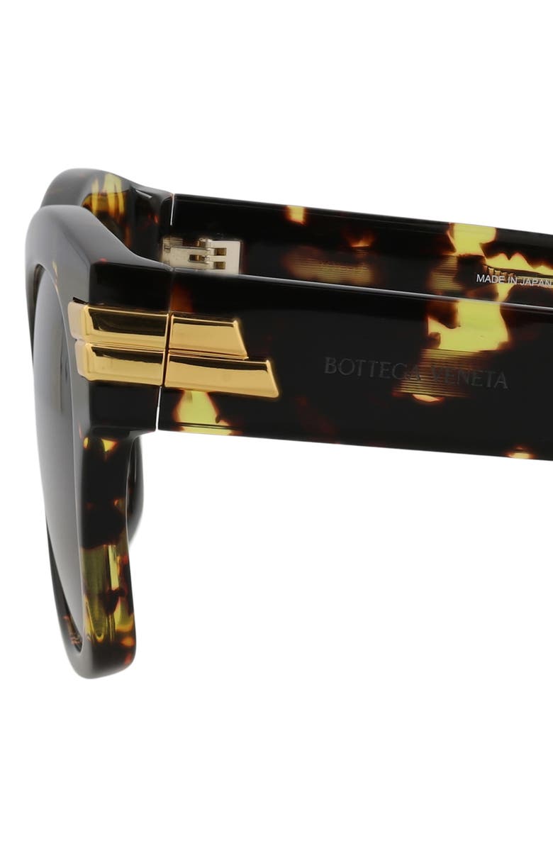 Bottega Veneta 54mm Square Sunglasses, Alternate, color, Havana Havana Brown