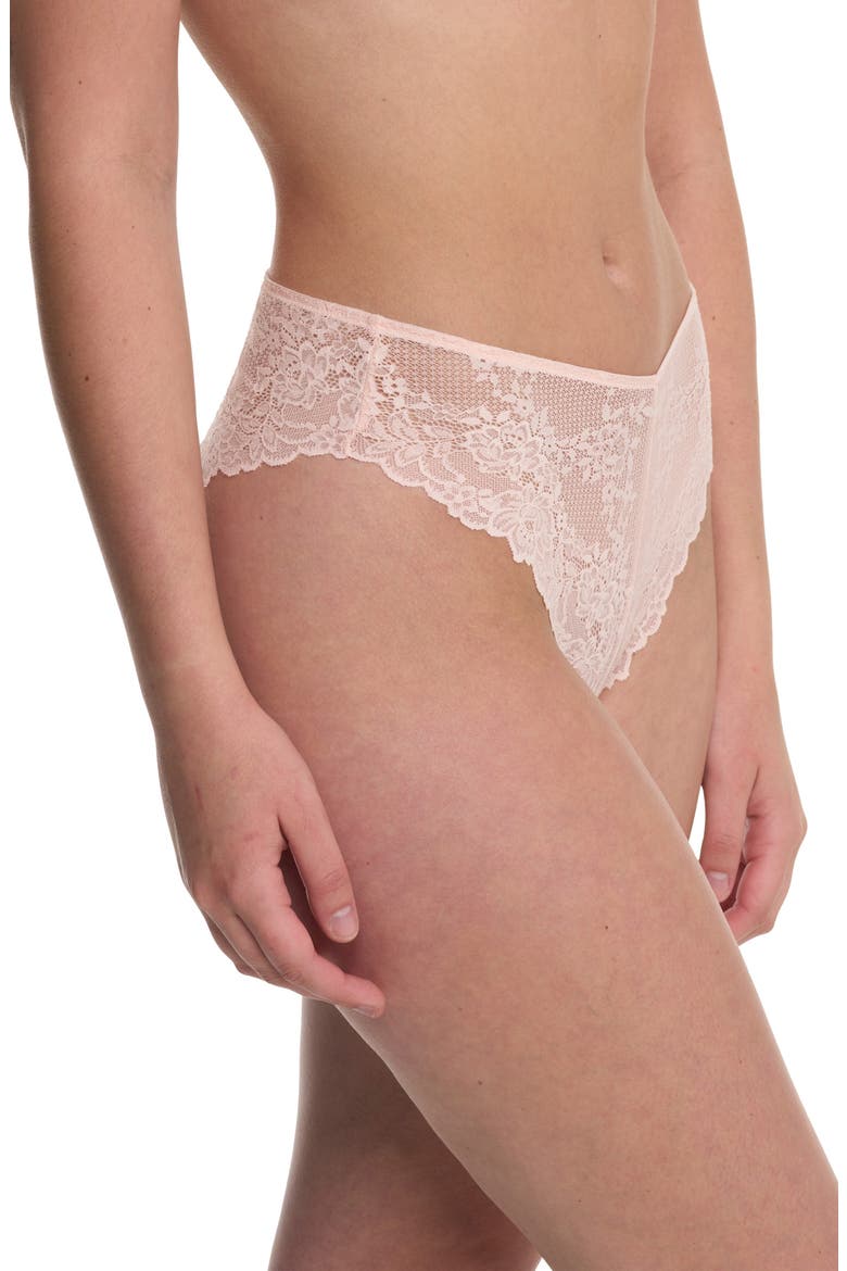 Heavenly High Cut Briefs, Alternate, color, WHISPER PINK
