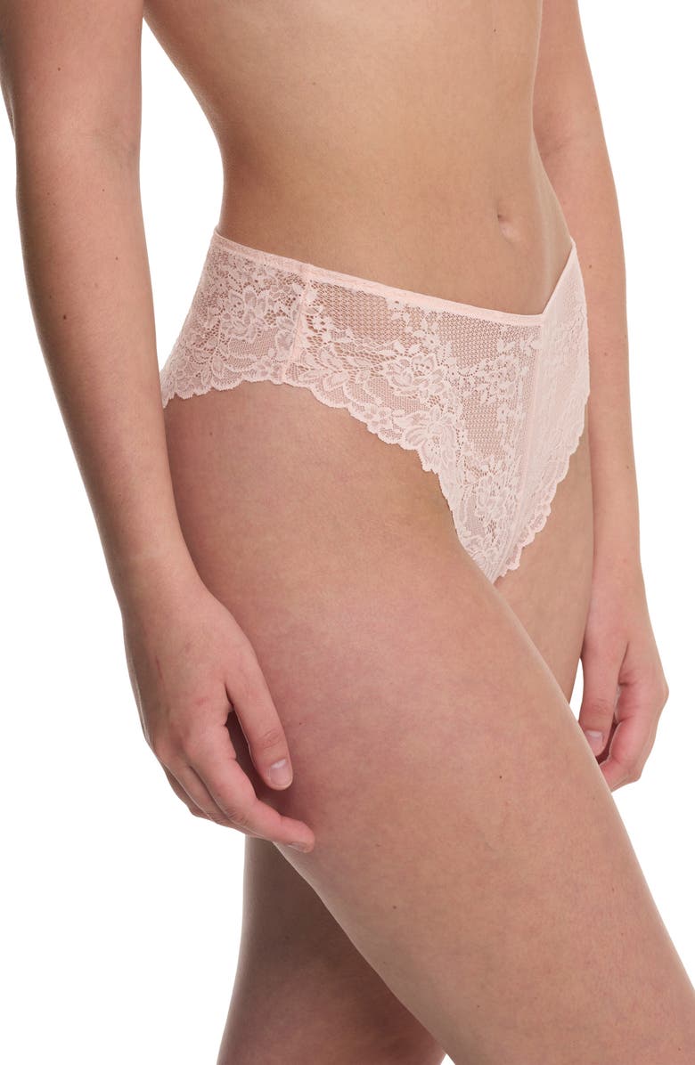 Natori Heavenly High Cut Briefs, Alternate, color, Whisper Pink