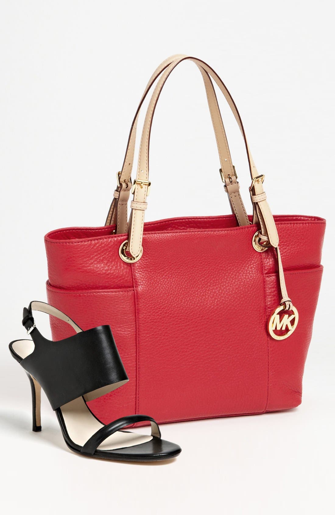 'Jet Set' Tote, Medium, Alternate, color, RED