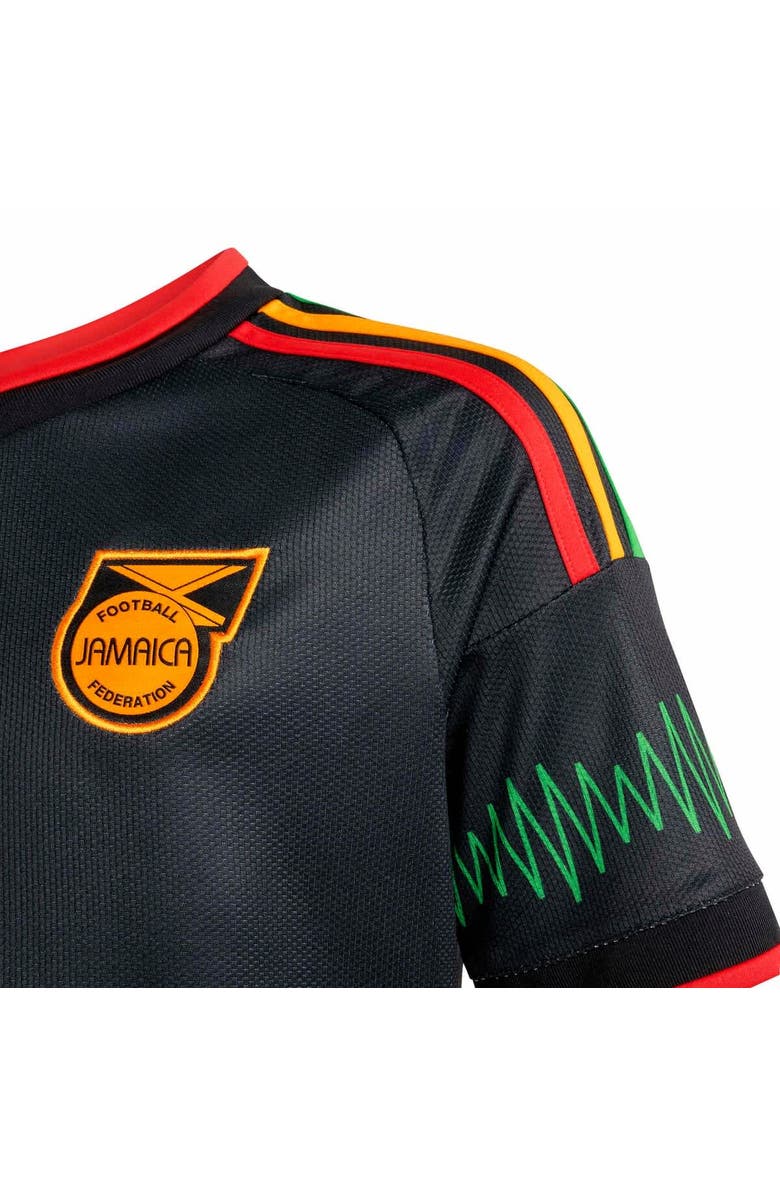 adidas Youth adidas Black Jamaica National Team 2026 Replica Jersey, Alternate, color, Black