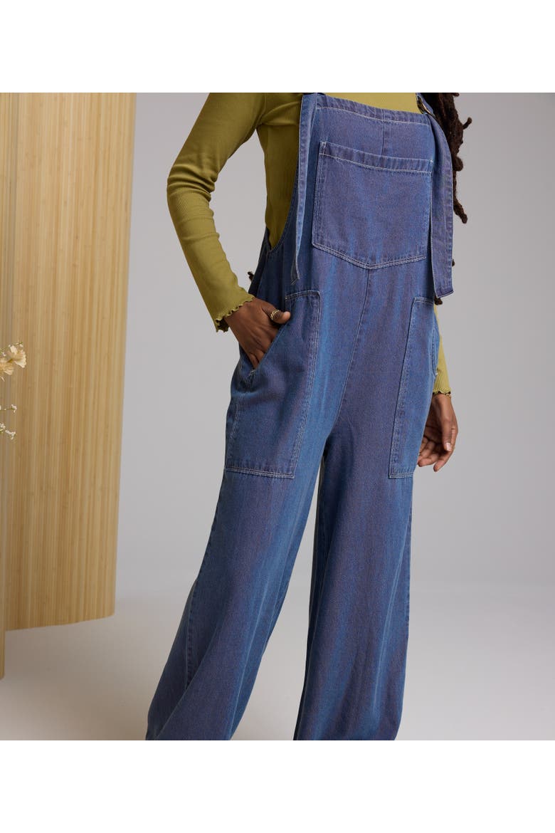 Georgia Overall, Alternate, color, Dark Wash