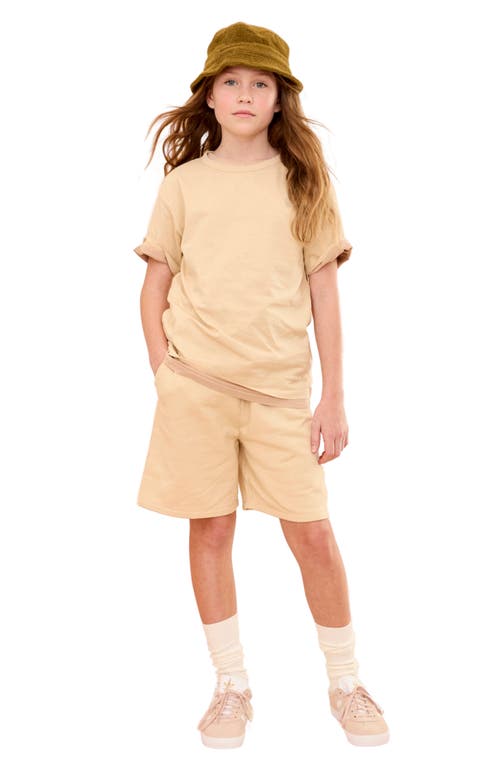 The Sunday Collective Kids' Natural Dye Everyday T-shirt In Light Yellow