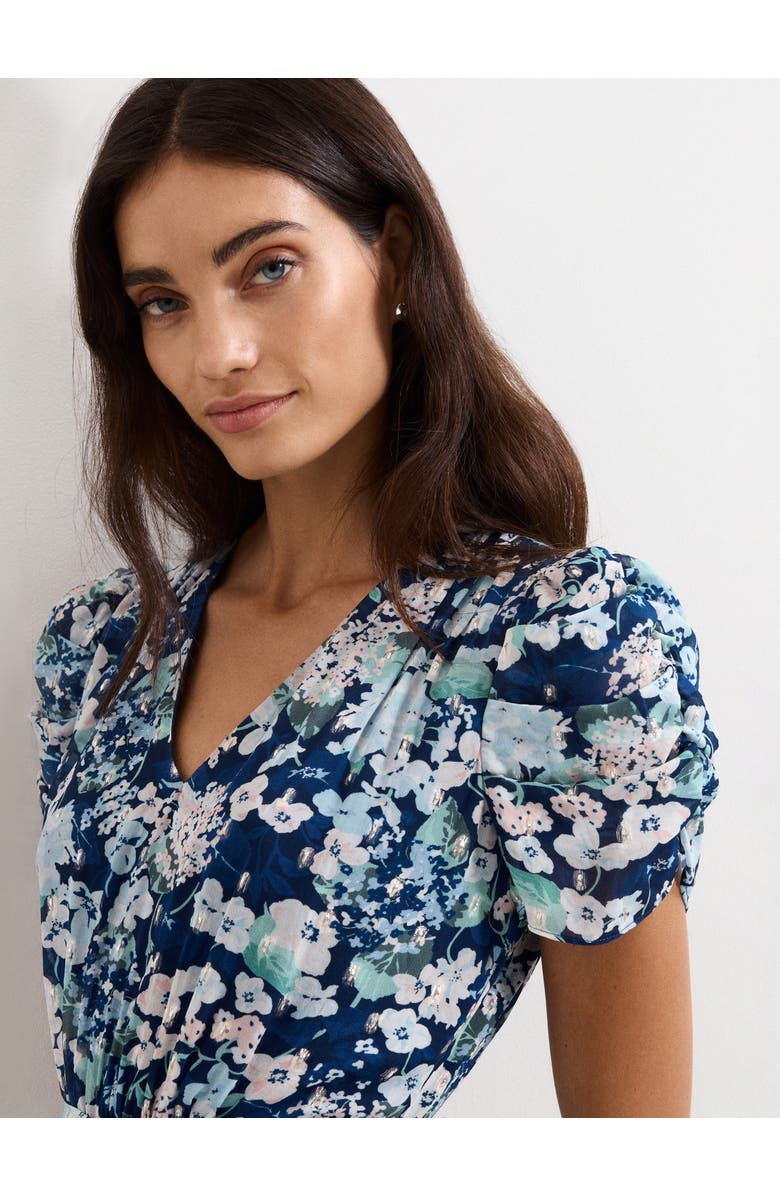 Phase Eight Azalea Floral Dress, Alternate, color, Indigo