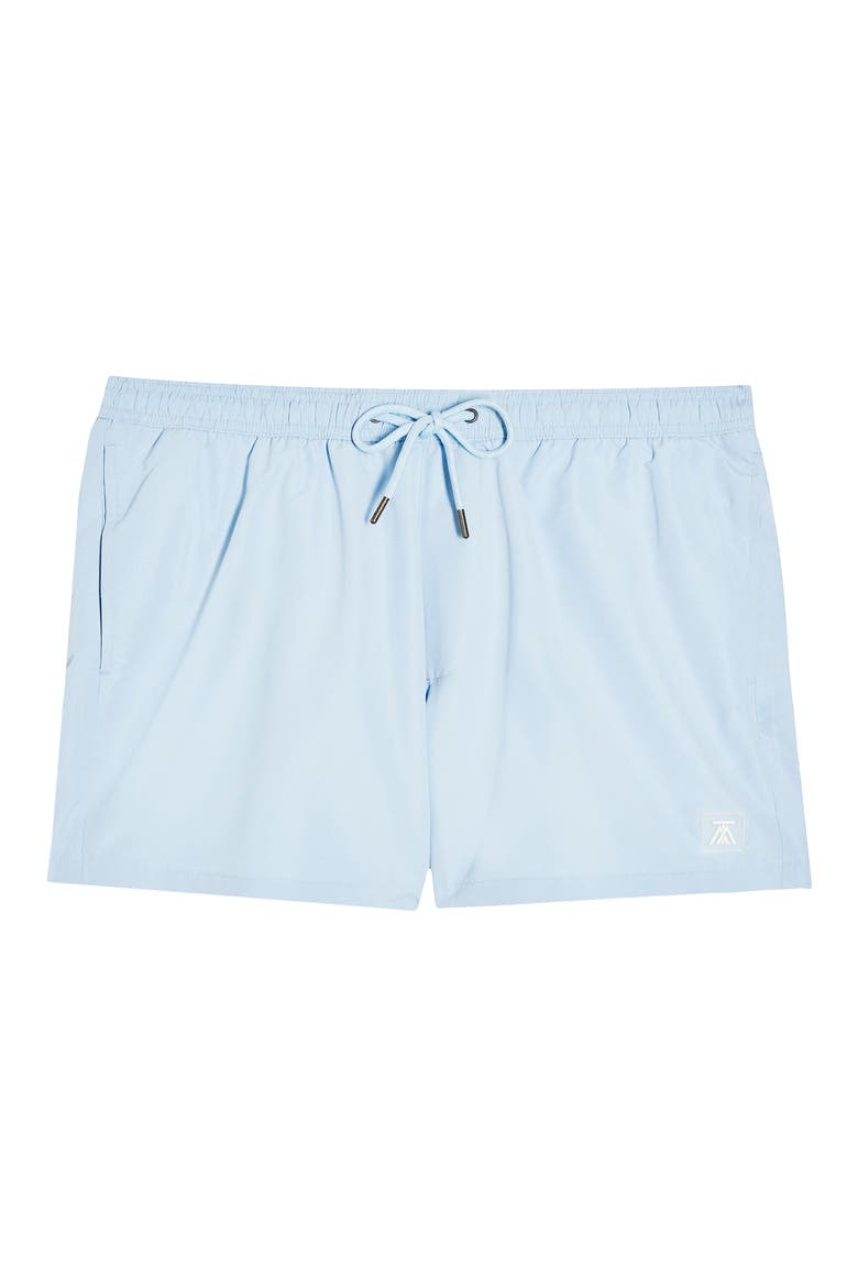 Hester Solid Swim Trunks, Alternate, color, BLUE