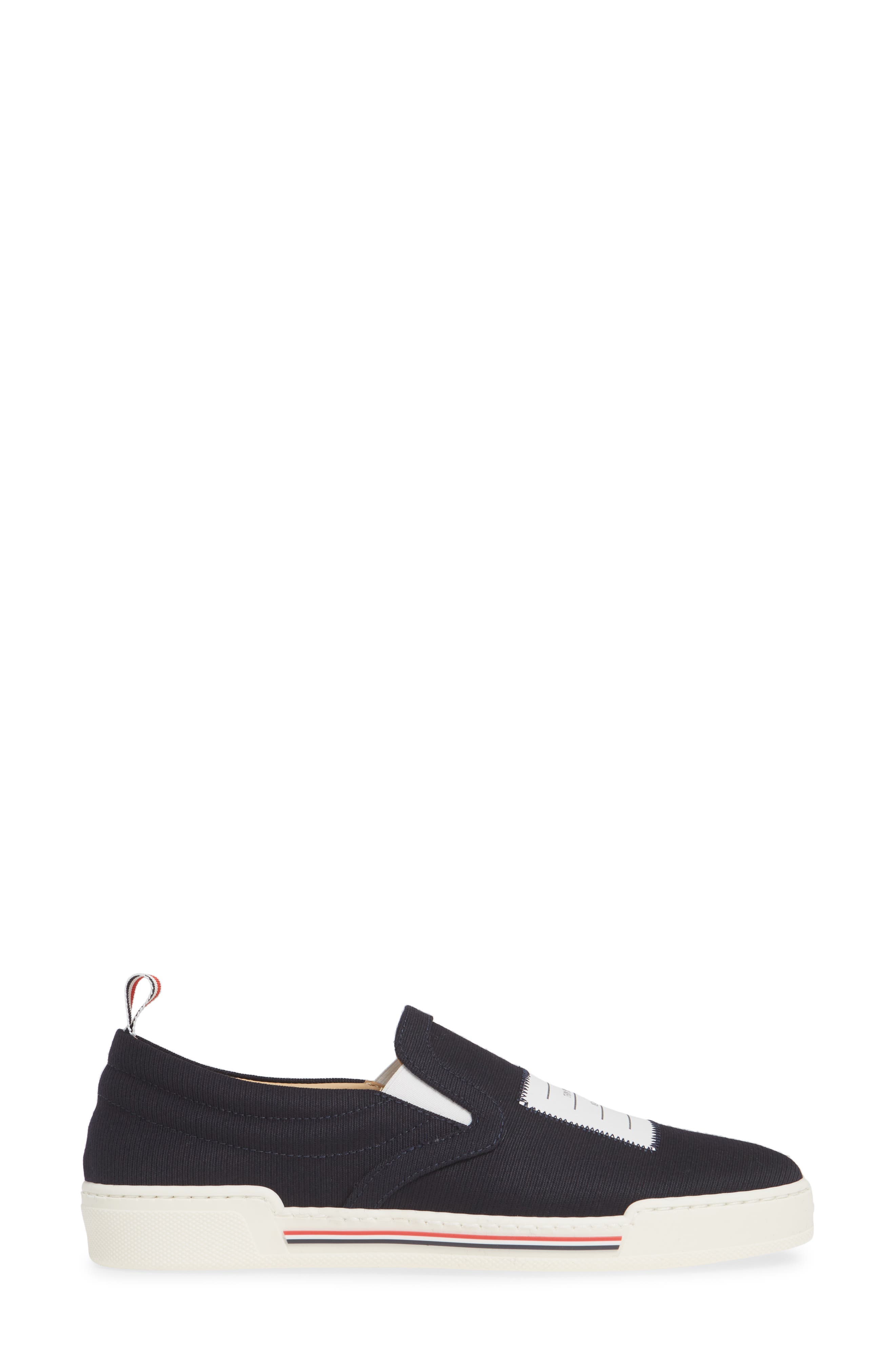 Thom Browne 4-Bar Slip-On Sneaker, Alternate, color, 