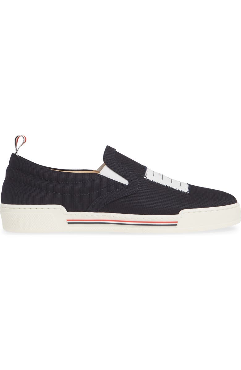 Thom Browne 4-Bar Slip-On Sneaker, Alternate, color,