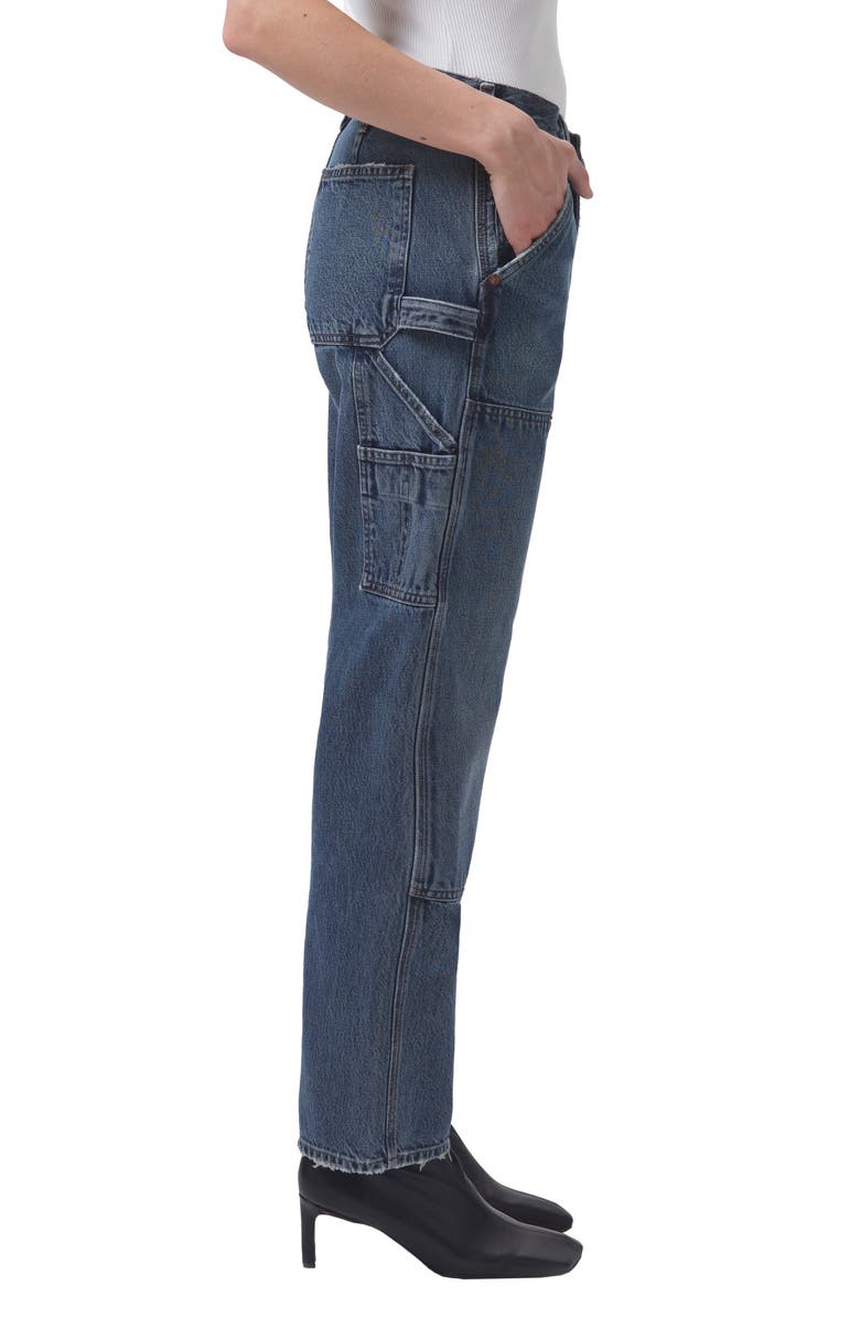 AGOLDE Rami High Waist Carpenter Jeans, Alternate, color,