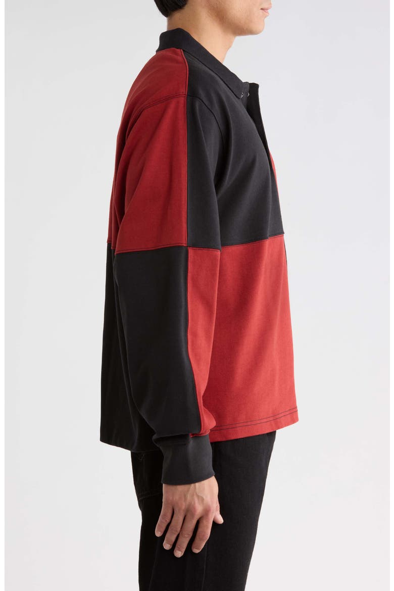 Check Rugby Knit Polo, Alternate, color, POPPY EMBER