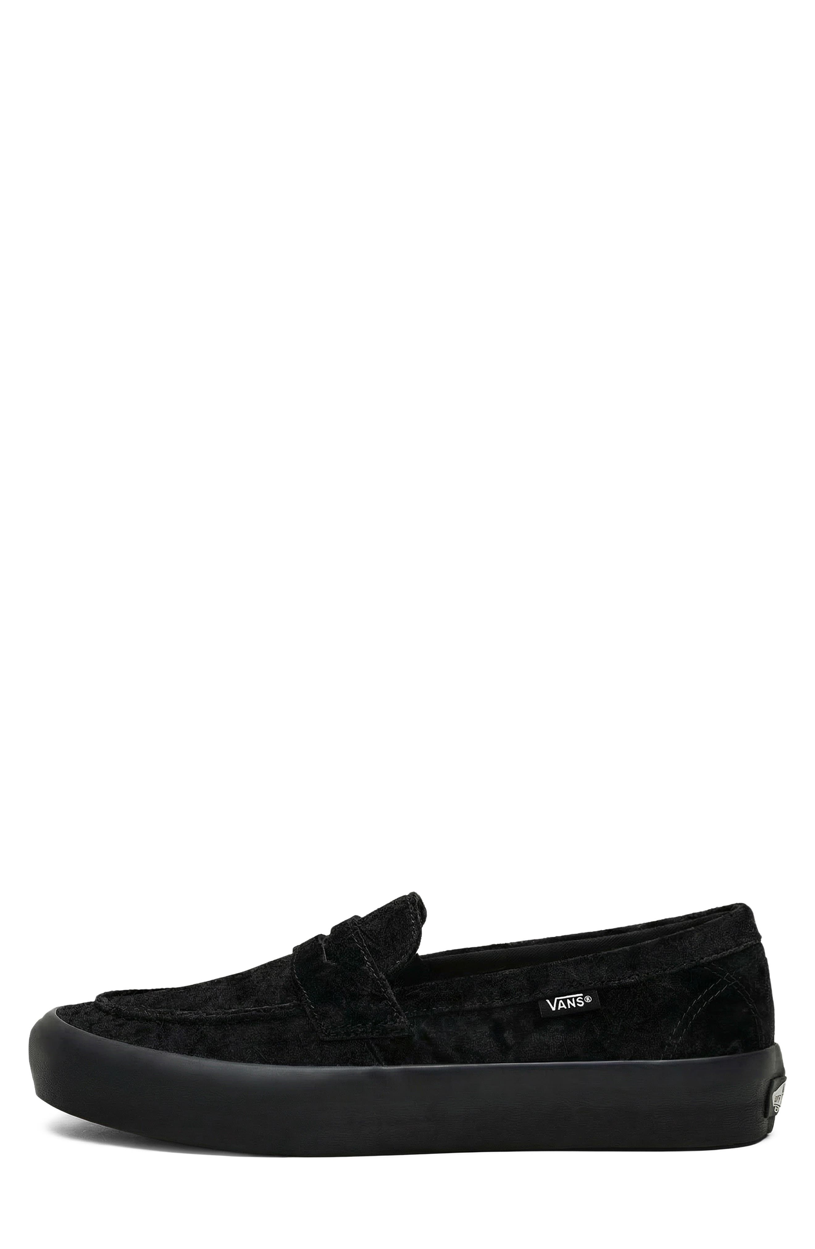 Skate Loafer Sneaker, Alternate, color, VELVET BLACK