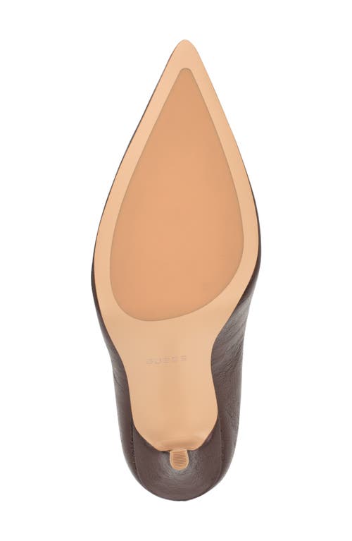 Guess Napril Ankle Strap Pump In Brown