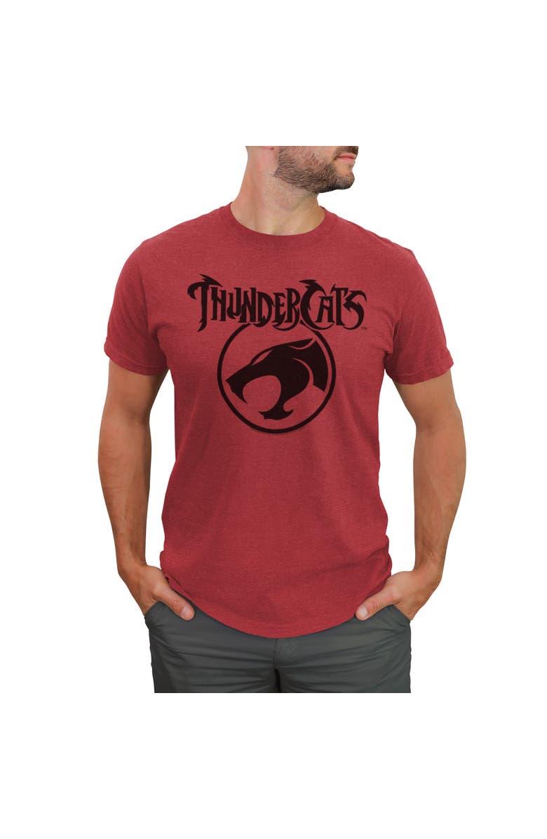 ThunderCats Men's ThunderCats Circle Logo  Graphic T-Shirt, Main, color, Red Heather