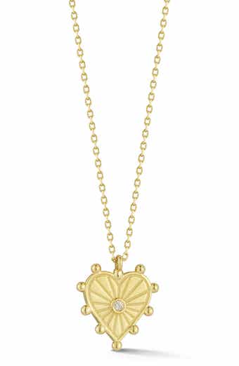 Ember Fine Jewelry 14K Gold Diamond Accent Heart Pendant Necklace