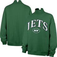 '47 Women's '47 Green New York Jets Oversized Vantage Mock Neck Sweatshirt