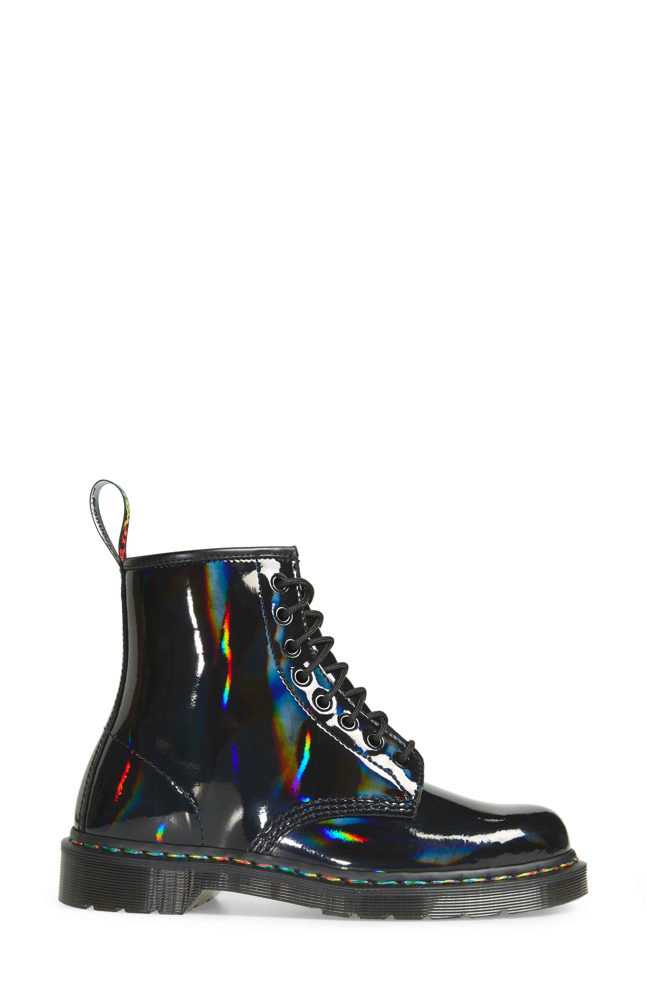 Dr. Martens 1460 Rainbow Patent Boot, Alternate, color, 