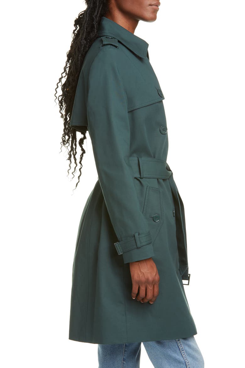 Viveca Trench Coat, Alternate, color, DARK ROSEMARY/VERT