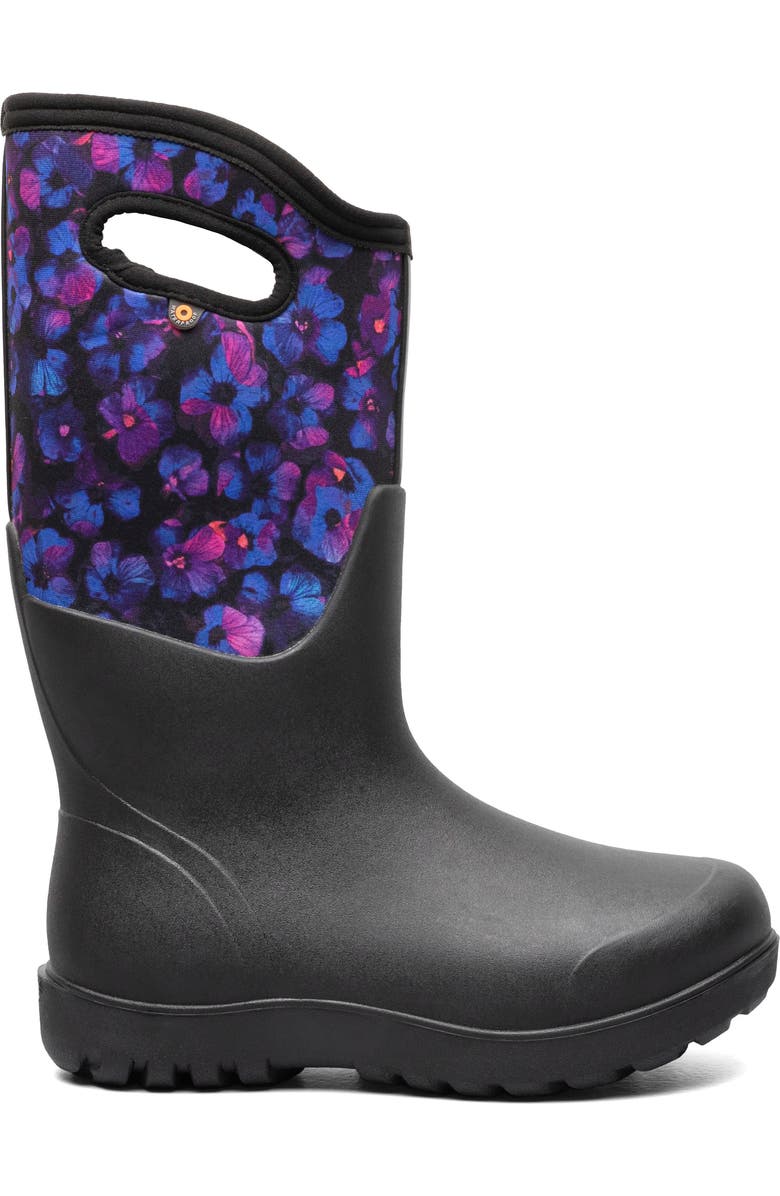 Bogs Neo Classic Petals Waterproof Insulated Rain Boot, Alternate, color,