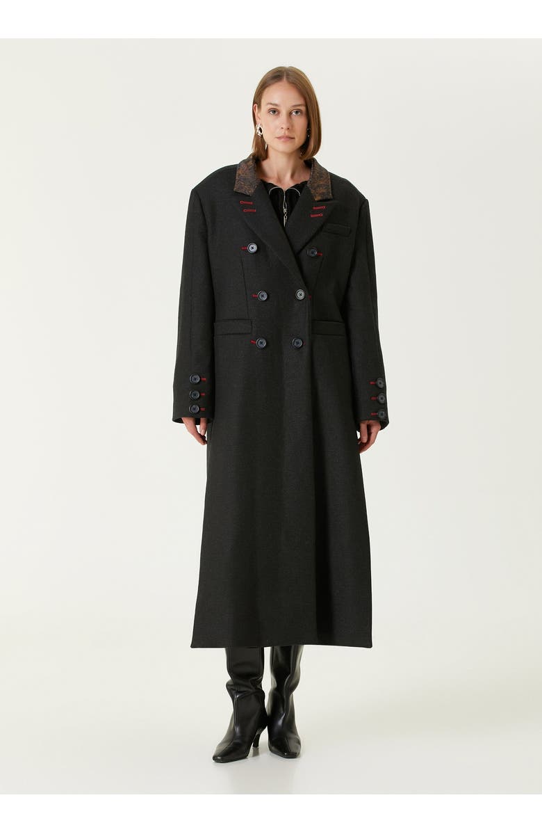 PCFG Wool & Cashmere Blend Your *Itch Oversized Long Overcoat, Alternate, color, Black