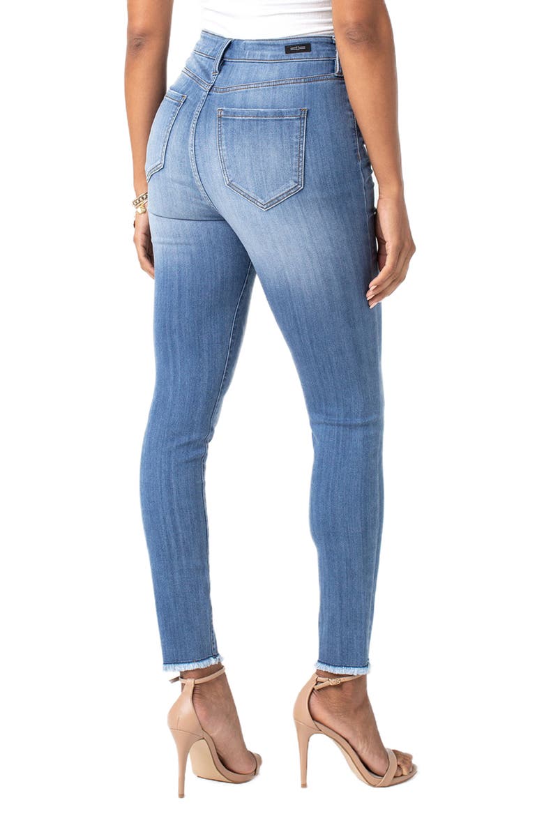 Bridget Button Fly High Waist Skinny Jeans, Alternate, color, RIDGEWAY GRIND