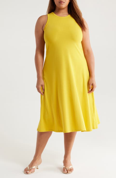 Sardinia Cotton Tank Dress (Plus)