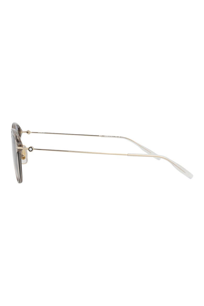 51mm Round Sunglasses, Alternate, color, BEIGE GOLD GREY