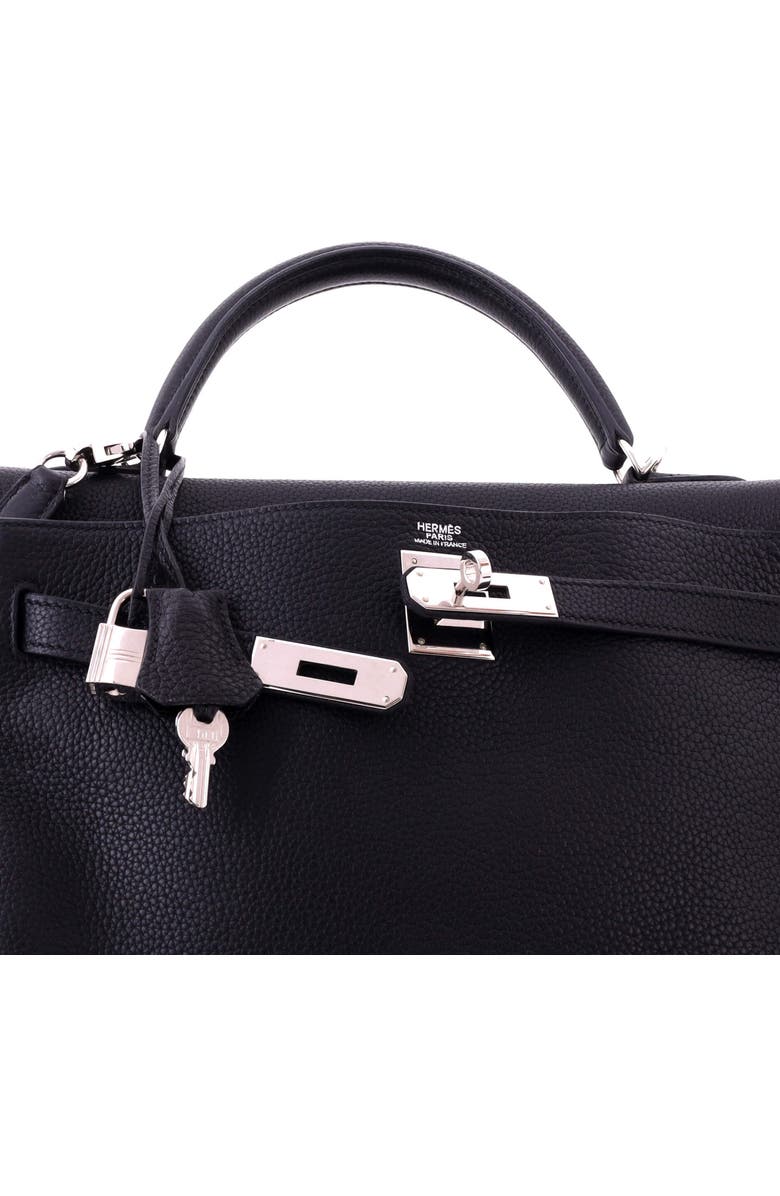 Pre-Owned Hermes Kelly Handbag Black Togo with Palladium Hardware 32, Alternate, color, Noir