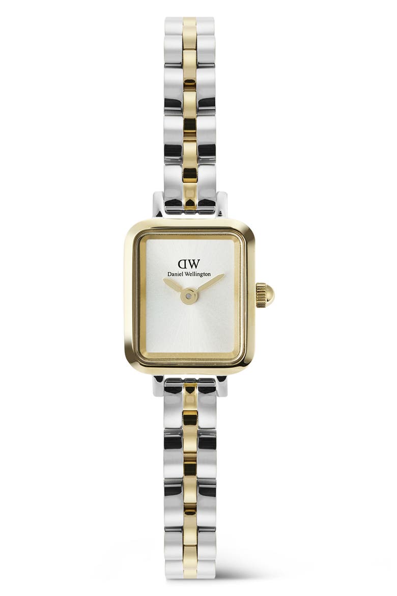 Quadro Mini Arch Bracelet Watch, 15mm x 18mm, Main, color, SILVER-TONE