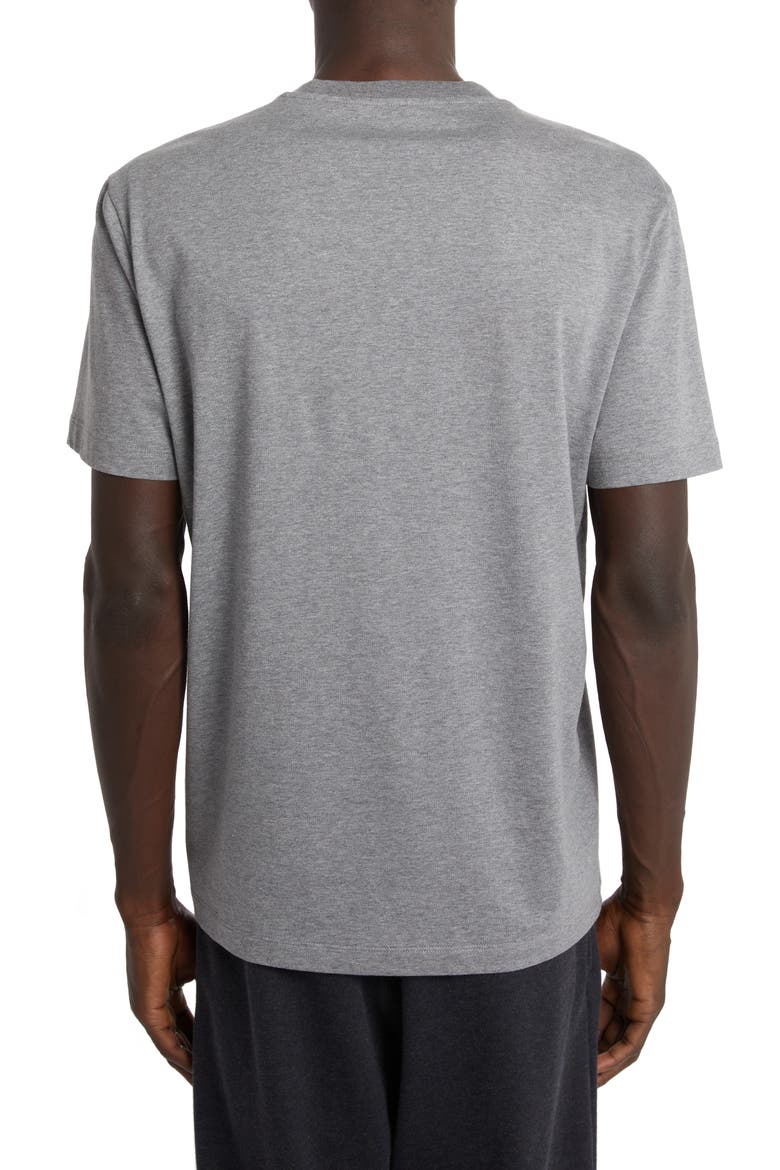 Barocco Logo Cotton Graphic Tee, Alternate, color, MEDIUM GREY MELANGE