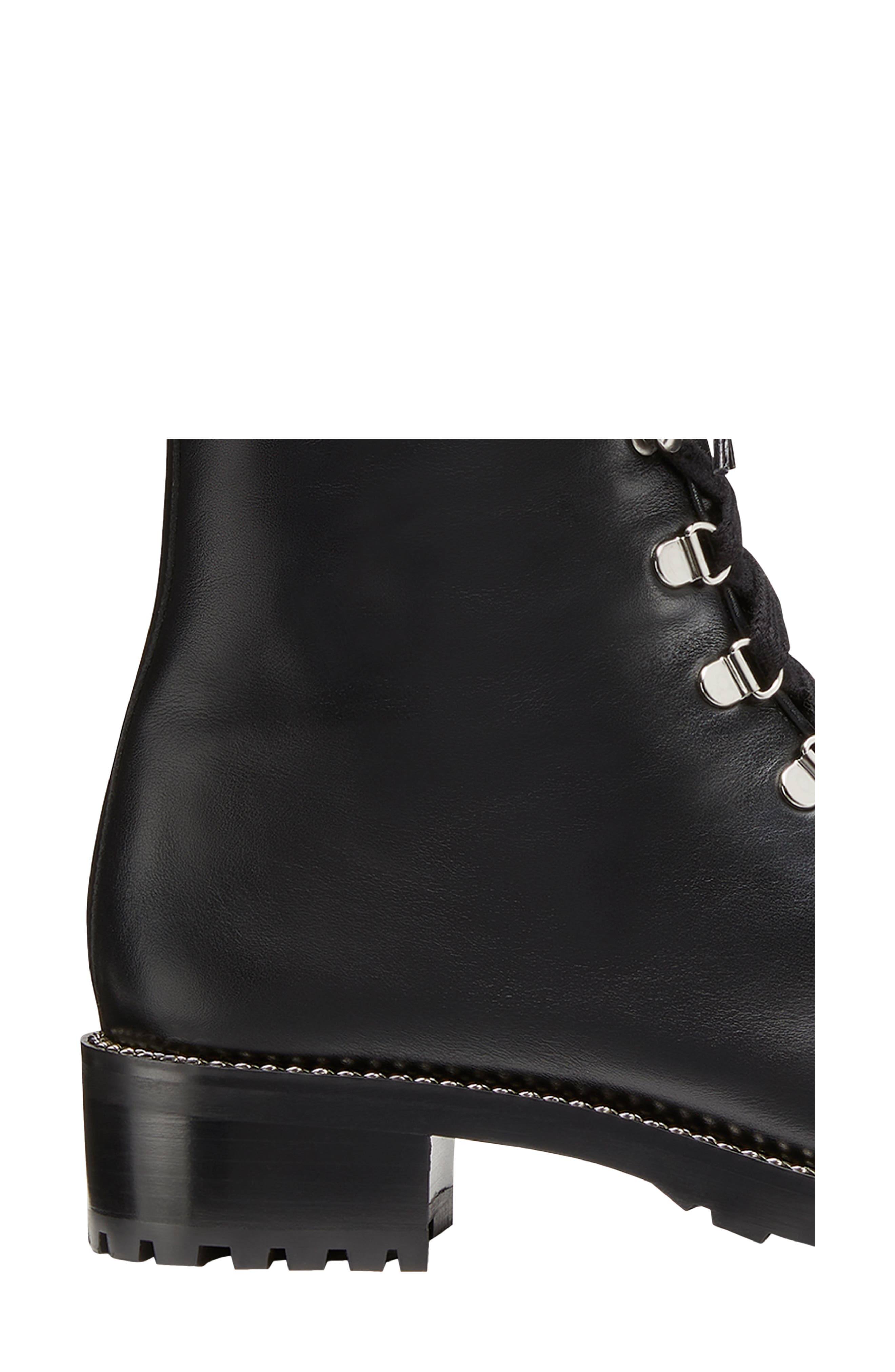 Kolbie Combat Boot, Alternate, color, BLACK/SILVER
