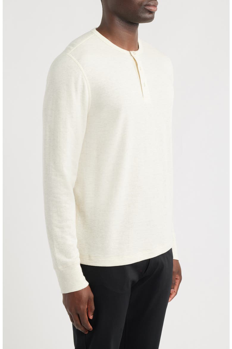 Long Sleeve Pima Cotton & Modal Henley, Alternate, color, BLANCO