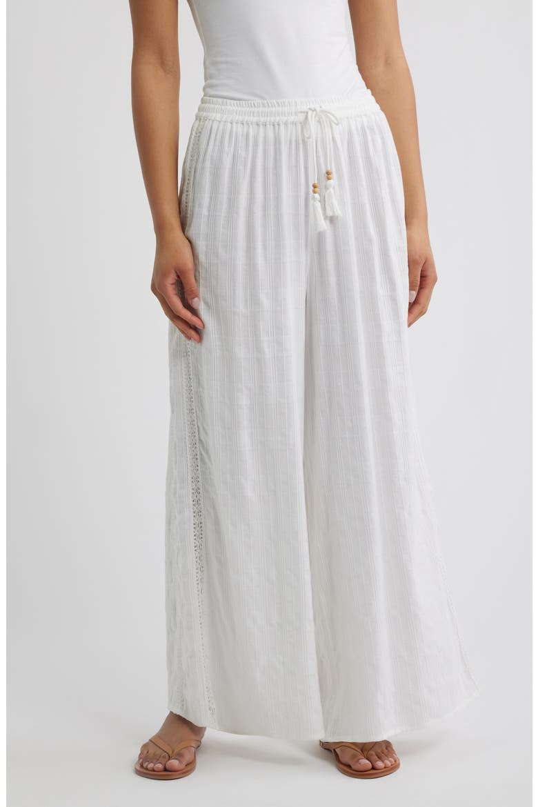 Catalina Islands Wide Leg Pants, Main, color, OPTICAL WHITE