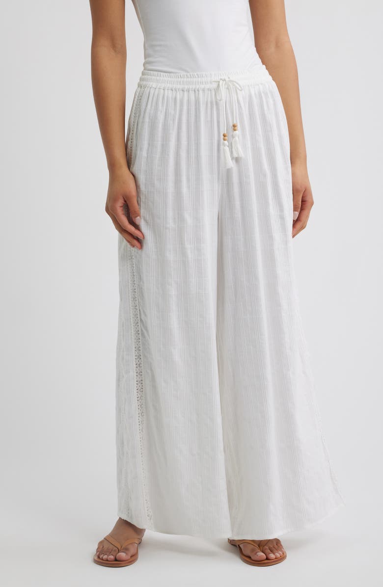 Rip Curl Catalina Islands Wide Leg Pants, Main, color, Optical White