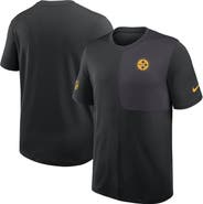 Nike Men's Nike Black Pittsburgh Steelers Sideline UV Performance Coach Shirt