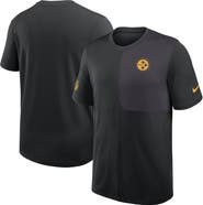 Nike Men's Nike Black Pittsburgh Steelers Sideline UV Performance Coach Shirt