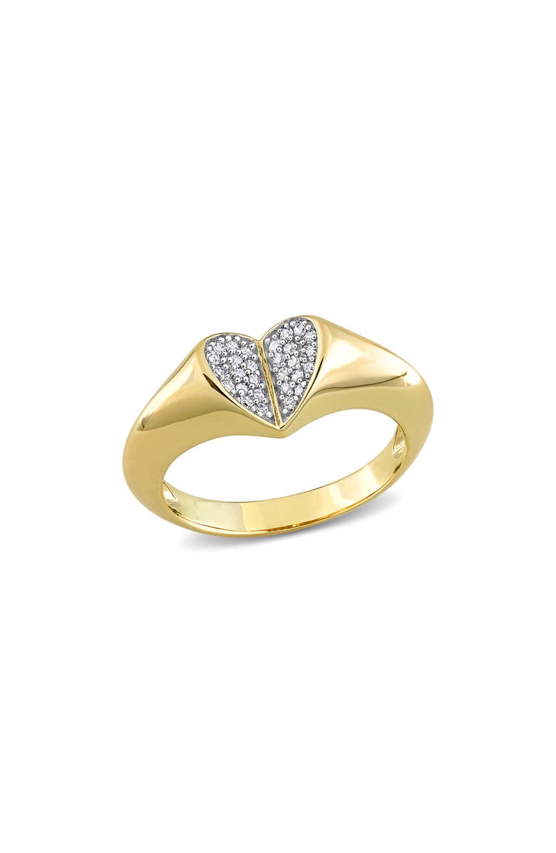 DELMAR Diamond Heart Ring - 0.14ct., Main, color, 