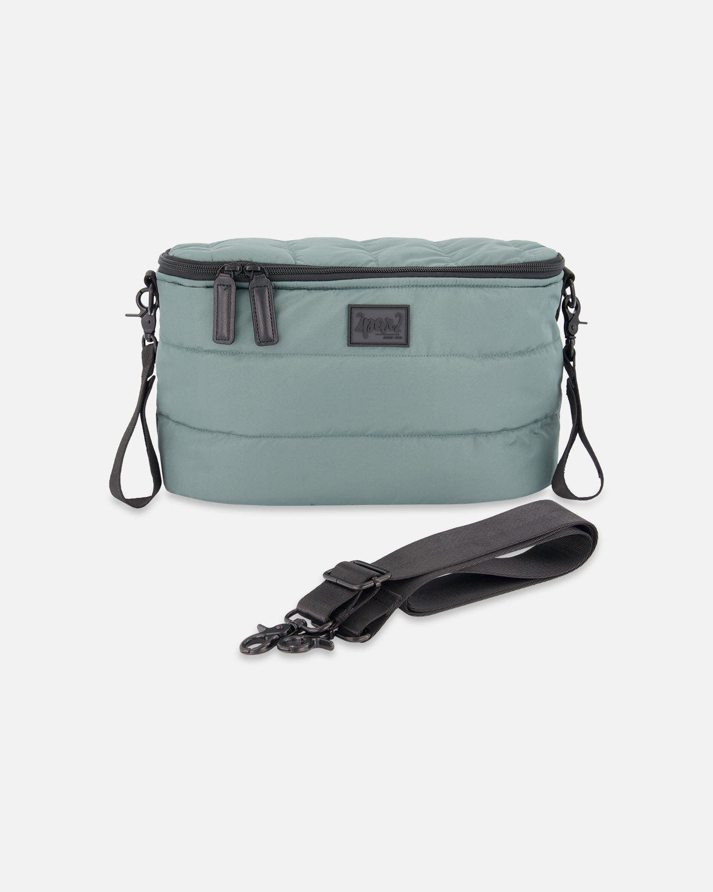 Deux par Deux Mini Diaper Bag, Main, color, Forest Green