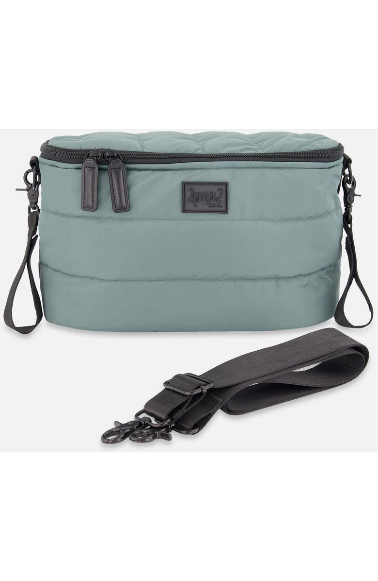 Deux par Deux Mini Diaper Bag, Main, color, Forest Green