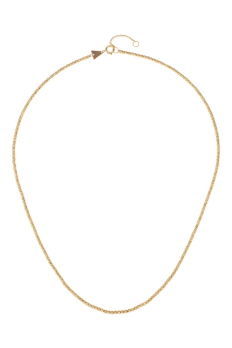 Bead Chain Necklace, Main, color, YELLOW GOLD