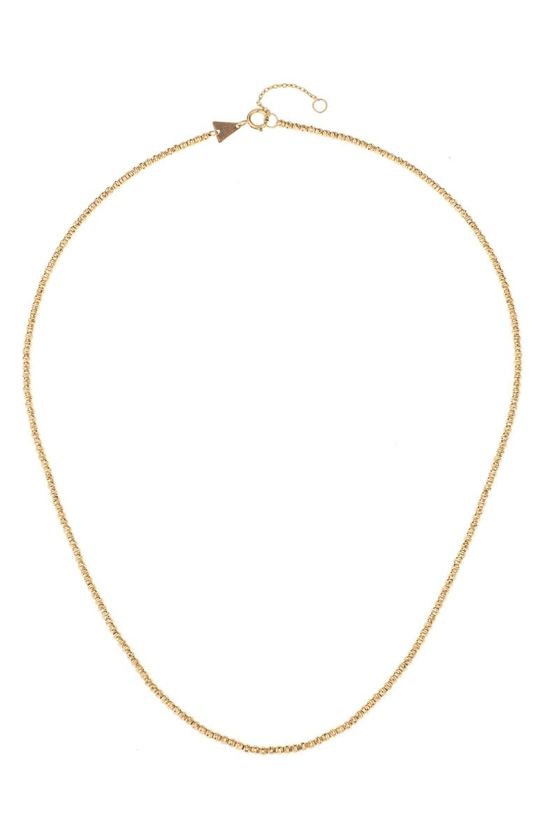 Adina Reyter Bead Chain Necklace, Main, color, Yellow Gold