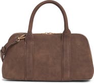 URBAN EXPRESSIONS HANDBAGS Barrel Faux Suede Shoulder Bag