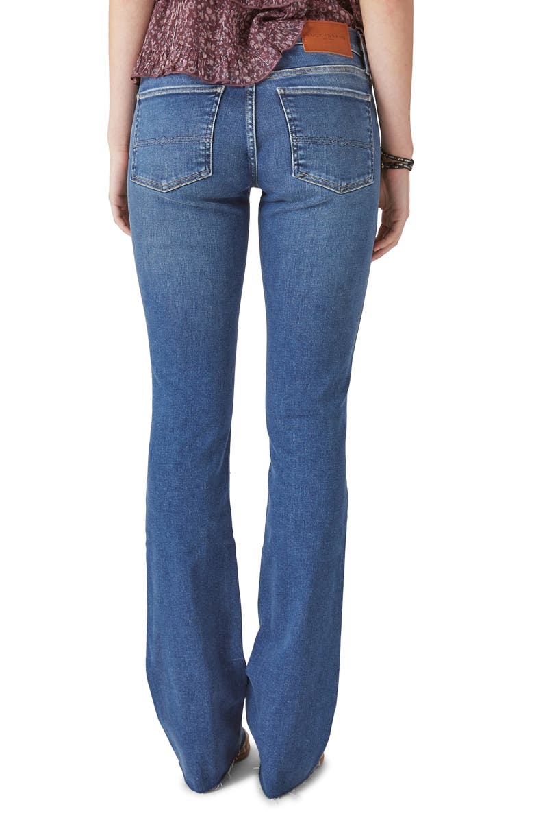 Lucky Brand Sweet Exposed Button Bootcut Jeans, Alternate, color,